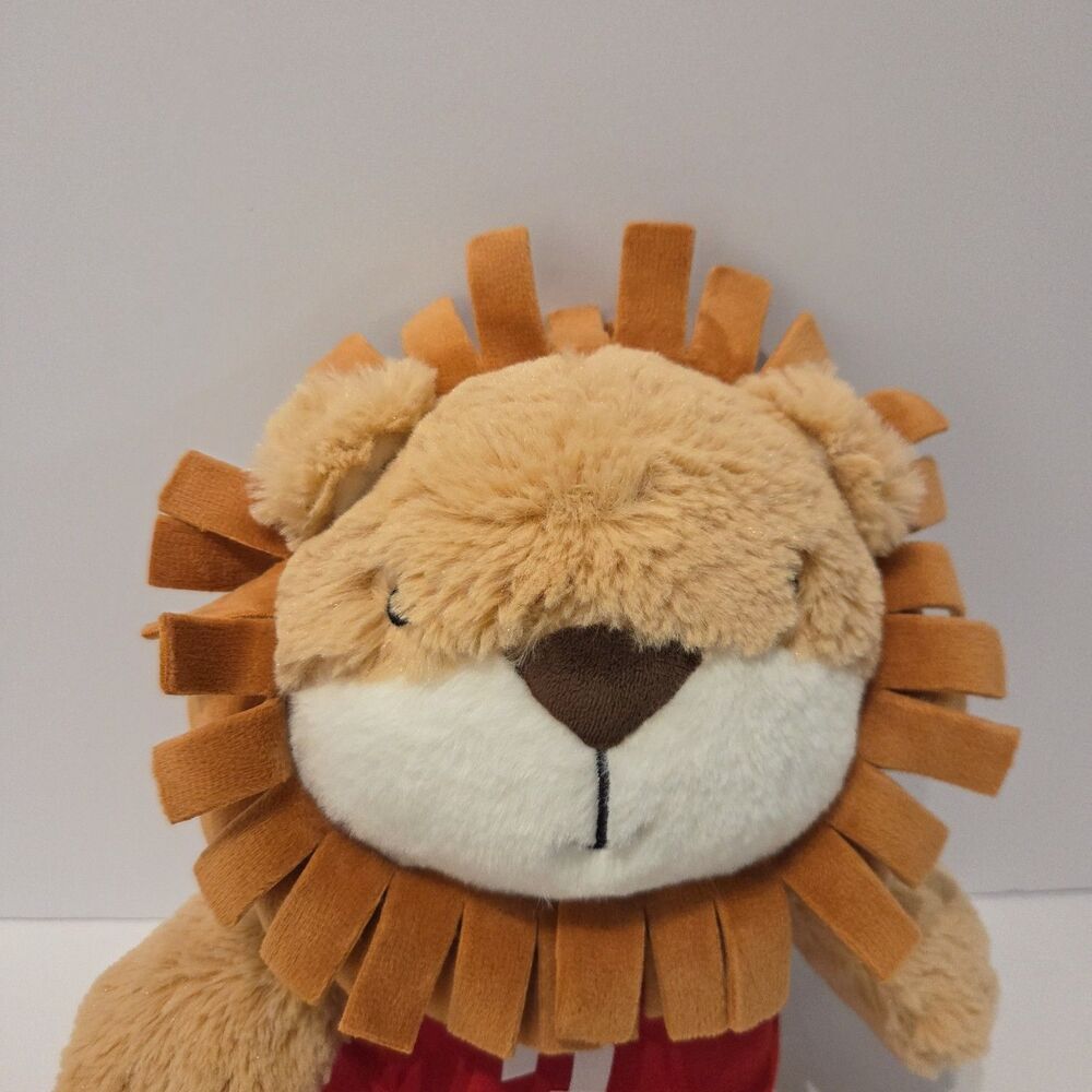 Rare Lambs & Ivy Lion Plush All Star Red Shirt 14" Baby Stuffed Animal Toy - Picture 2 of 6
